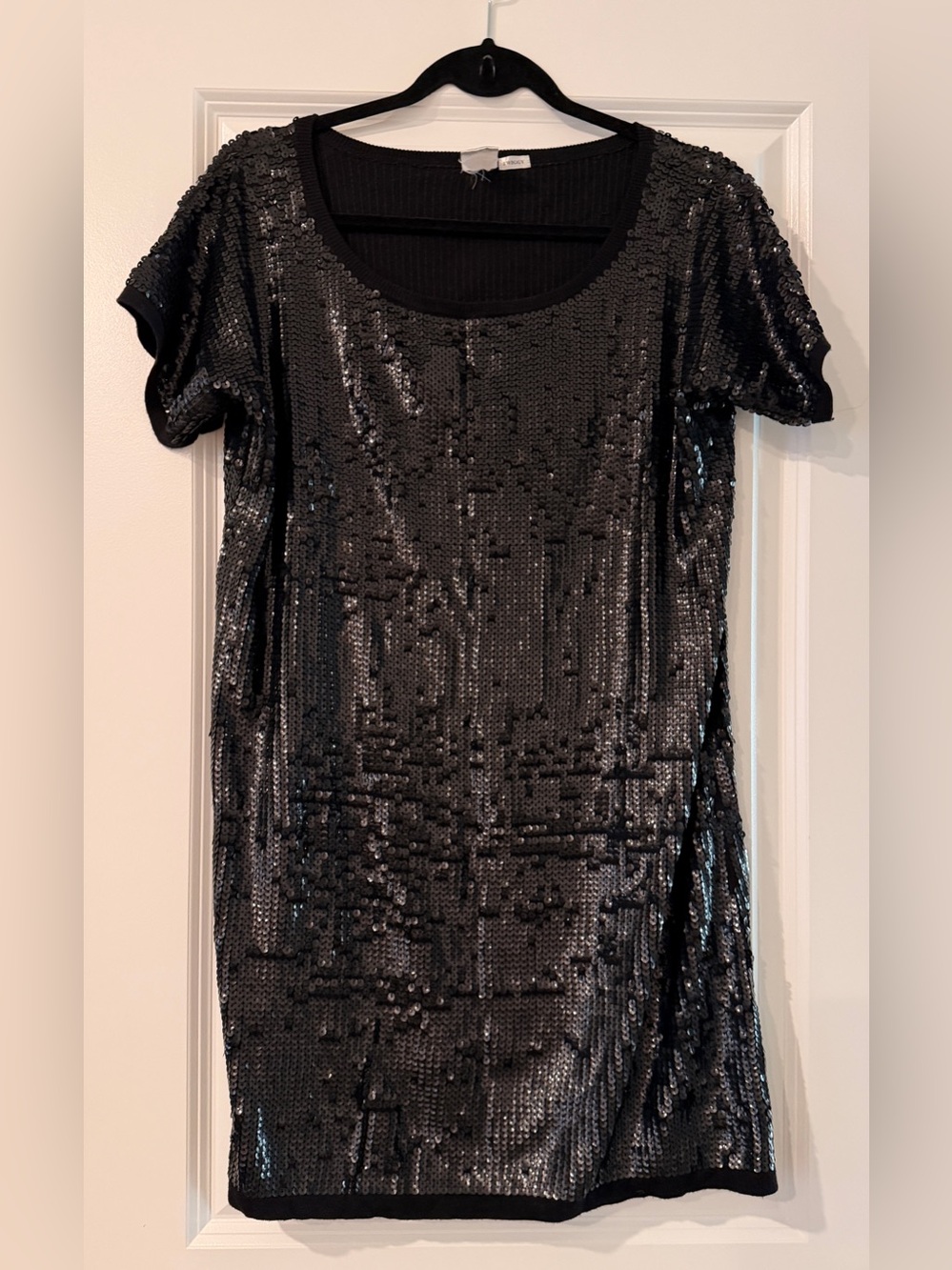 NWT twiggy LONDON Black Sequin Mini Dress